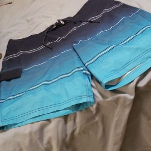 Blue ombre board short
